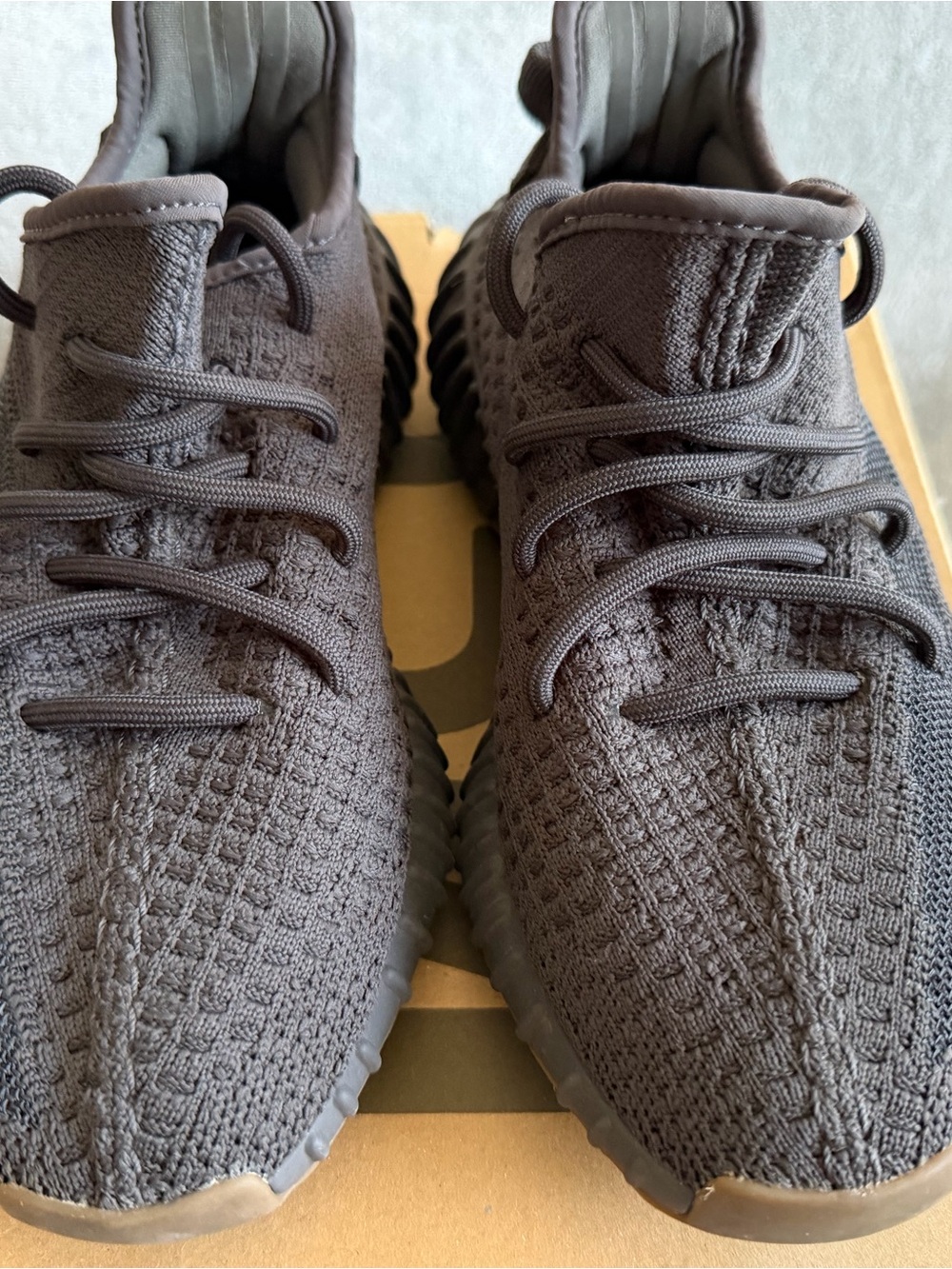 Yeezys 4.5  Knit Lace-Up Sneakers in Dark Brown